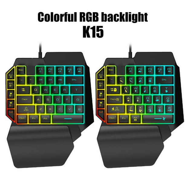 USB Wired Mechanical Game Keyboard with RGB Backlight 87 Keys Red Switch Premium Material Color : Color1 